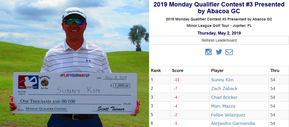 2019 Monday Qualifier School Contest #3