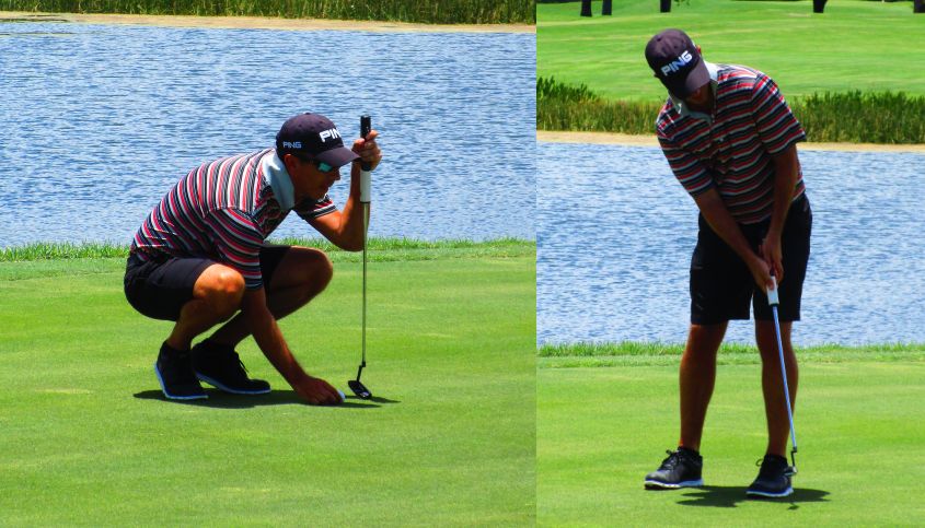 Justin Peters using TourMARK putter grip
